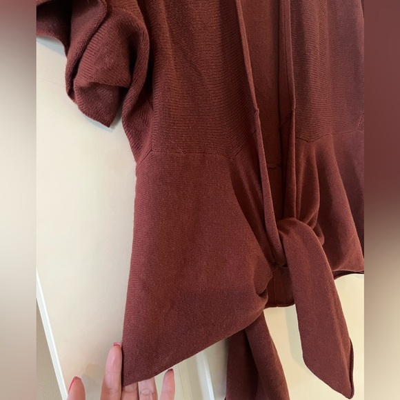 Banana Republic Drop Sleeve Open Tie Front Cardigan Women’s Size Small - Picture 5 of 13